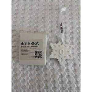 NEW in box doterra snowflake Christmas ornament 2024 white
